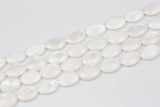Natural Shell Puffy Oval Beads. A Quality 15.5 inch strand 13*18mm. Gemstone Beads