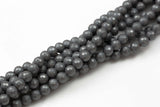 Gunmetal Matt/Matte Hematite Faceted Round 3mm, 4mm, 6mm, 8mm, 10mm-Full Strand 15.5 inch Strand AAA Quality