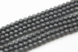 Gunmetal Matt/Matte Hematite Faceted Round 3mm, 4mm, 6mm, 8mm, 10mm-Full Strand 15.5 inch Strand AAA Quality