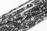 4mm Tiny CROSS Hematite Strands- Hematite- Natural Color