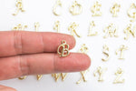 Letters Charms Alphabet Charms Gold - Approx 10x15mm / Half Inch