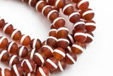 Dzi Beads Matt Round Beads. A Quality Full Strand 6mm, 8mm, 10mm, 12mm
