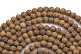 Natural Coquina Jasper Tan Nephrite Matte round beads in full strands. 4mm, 6mm, 8mm, 10mm, 12mm, 14mm, 16mm Smooth Gemstone Beads