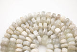 Natural Moonstone Beads. High Quality 12mm and 14mm Faceted Roundel 16" strand AAA Quality Gemstone Beads