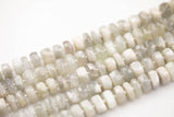 Natural Moonstone Beads. High Quality 12mm and 14mm Faceted Roundel 16" strand AAA Quality Gemstone Beads