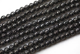 Gunmetal Plated Lava Round Beads- Single Strand or Wholesale Bulk- -Full 15.5 Inch Strand, 4mm, 6mm, 8mm, 12mm, or 14mm Beads AAA Quality