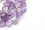 Natural Pink Amethyst- Faceted Hex Drops Beads- High Quality- Full Strand 16" - 18x21mm AAA Quality Gemstone Beads
