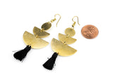 Tiered Brass Earrings- Tassel is not Included-2 Inches Long- 1 Pair per order
