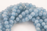 Pale Chalcedony- JADE Faceted Round -Full Strand 15.5 inch Strand, 4mm, 6mm, 8mm, 12mm, or 14mm Beads-Full Strand 15.5 inch Strand
