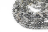 Natural Cloudy Quartz High Quality in Faceted Round-Full Strand 15.5 inch Strand, 4mm, 6mm, 8mm, 12mm, or 14mm Beads AAA Quality