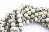 Natural Rare Grass Jasper Beads Grade AAA Round 6mm, 8mm, 10mm, 12mm, 14mm- Full 15.5 Inch Strand Smooth Gemstone Beads