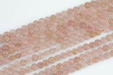 Natural Strawberry Quartz- Full Strands-15.5 inches-5mm- Nice Size Hole- Diamond Cutting,High Facets-Nice and Sparkly-Faceted Coin