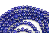 Sapphire Jade-JADE Smooth Round- 6mm 8mm 10mm 12mm-Full Strand 15.5 inch Strand