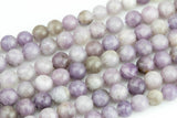 Natural Pale Pink Tourmaline, High Quality in Round, 4mm, 6mm, 8mm, 10mm, 12mm, 14mm-Full Strand 16 inch Strand Smooth Gemstone Beads