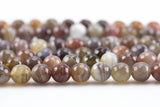 Natural Botswana Agate, High Quality in Faceted Round- 6mm, 8mm, 10mm, 12mm- Full Strand 15.5 Inch Long AAA Quality Gemstone Beads