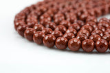 Natural Red Jasper, High Quality in Faceted Round, -Full Strand 15.5 inch Strand, 4mm, 6mm, 8mm, 12mm, or 14mm Beads Gemstone Beads