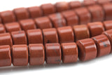 Natural Red Jasper Barrel Roundel Shape- High Quality- 10mm Full Strand 16" - 48 Pieces AAA Quality Gemstone Beads