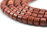 Natural Red Jasper Barrel Roundel Shape- High Quality- 10mm Full Strand 16" - 48 Pieces AAA Quality Gemstone Beads
