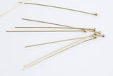 Gold Filled Ball Pin- 24 Ga- 14/20 Gold Filled- USA Product-1.5 Inches- 8 pieces per order