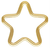Gold Filled Star Ring- 1420 Gold Filled- Made in USA- 10mm- 2 pcs per order