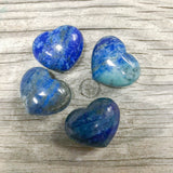 1 Pc Natural Lapis Stone Shaped Heart Healing Stones