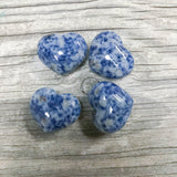 Natural Sodalite Stone Shaped Heart Healing Stones