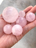 1 Pc Rose Quartz Stone Sphere- Assorted Sizes