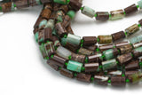 Natural Chrysoprase- Faceted Barrel Beads- High Quality- 10x14mm- Full Strand 16" - 22 Pieces Gemstone Beads