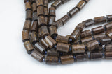 Natural Bronzite- Faceted Barrel Beads- High Quality- 10x14mm- Full Strand 16" - 22 Pieces Gemstone Beads