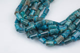 Natural Apatite- Faceted Barrel Beads- High Quality- 10x14mm- Full Strand 16" - 22 Pieces Gemstone Beads