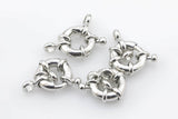 4 pcs Gold Sailor's Clasp, Large Spring Ring Include Loops 11mm and 13mm, Bracelet Findings- 4 pcs per order/pack