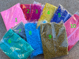 BULK Seed Beads Bag Beautiful High Quality Crystal Beads - 1lb bag, 2.3mm 3mm, 4mm - Wholesale Bulk Mix grab bag of Seed Beads