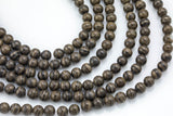 Natural Cappuccino Jasper, High Quality in Round, 10mm and 12mm-Full Strand 15.5 inch Strand Smooth Gemstone Beads