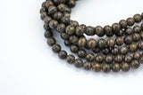Natural Cappuccino Jasper, High Quality in Round, 10mm and 12mm-Full Strand 15.5 inch Strand Smooth Gemstone Beads
