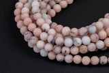 Dark Pink Opal - JADE Matte Round- 6mm 8mm 10mm 12mm-Full Strand 15.5 inch Strand AAA Quality