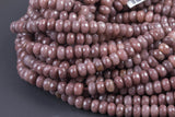 Natural Brown Aventurine Beads AAA Grade Faceted Roundel, 4mm and 8mm only - Full Strand 15.5 inch Strand Gemstone Beads