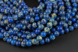 Natural AFRICAN Sea Sediment Jasper round sizes, 4mm, 6mm, 8mm, 10mm, 12mm- Full 15.5 Inch Strand- Wholesale Price Smooth Gemstone Beads