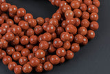 Natural Red Jasper, High Quality in Faceted Round, -Full Strand 15.5 inch Strand, 4mm, 6mm, 8mm, 12mm, or 14mm Beads Gemstone Beads