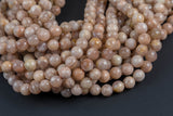 Light Pink Sunstone Moonstone Beads faceted round - A Quality - 4mm, 8mm, 10mm, 12mm - Full 15.5 Inch Strand AAA Quality Gemstone Beads