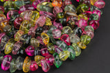 Natural Tourmaline Quartz Large Chips Beads - Around 9x13mm in dimensions -16" strands - Wholesale pricing Gemstone Beads
