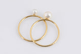 Stackable Freshwater Pearl USA 14k Gold Filled Ring- 3mm, 4mm, 6mm, 8mm 10mm, 12mm.