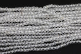 Natural Clear Quartz, High Quality in Faceted Round 3.5 mm AAA Quality Gemstone Beads