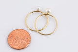 Stackable Freshwater Pearl USA 14k Gold Filled Ring- 3mm, 4mm, 6mm, 8mm 10mm, 12mm.