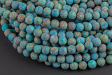 Natural Flower Agate, High Quality in Matte Round, 4mm, 6mm, 8mm, 10mm, 12mm -Full Strand 15.5 inch Strand Gemstone Beads