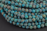 Natural Flower Agate, High Quality in Matte Round, 4mm, 6mm, 8mm, 10mm, 12mm -Full Strand 15.5 inch Strand Gemstone Beads
