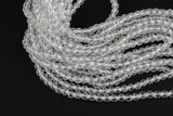 Natural Clear Quartz, High Quality in Faceted Round 3.5 mm AAA Quality Gemstone Beads