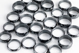 Pack of 10 Domed Hematite Rings Hematite Ring Negative Energy Rings Wholesale Bulk Mix