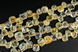 CITRINE Nugget 16x18mm faceted beads.