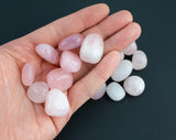 1 pc Natural Rose Quartz Medium Tumbled Stone- .5 inch-1.25 inch