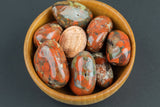 1 Pc Natural Red Jasper Tumbled Nuggets- 100 grams-3.5 ounces - .5 inch-1.5 inch Size- Roughly 8 pcs per bag